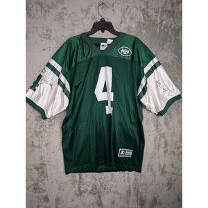 NY Jets 1995 Jersey # 4 Glenn Foley Men's 52/XL Autograph By Bruce Harper